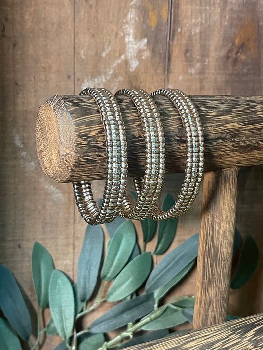 Wide Band Gold Bead