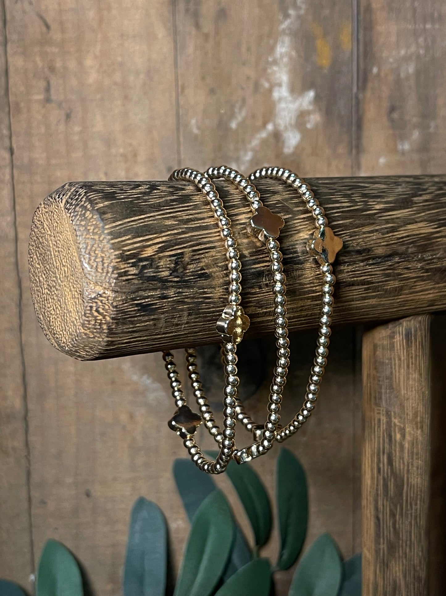 Small Gold & Gold Accent Bead