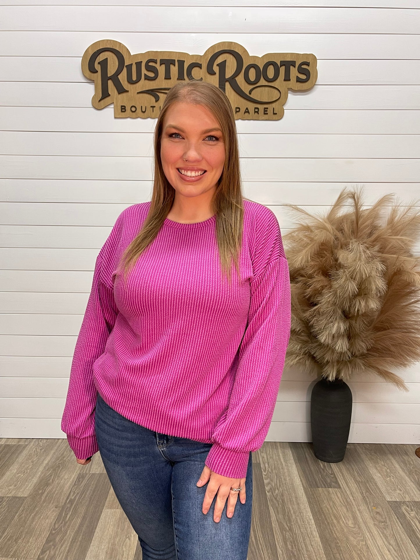 You’re My Sweetheart Top - Magenta
