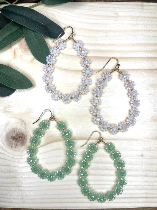 Sparkled Flower Earrings
