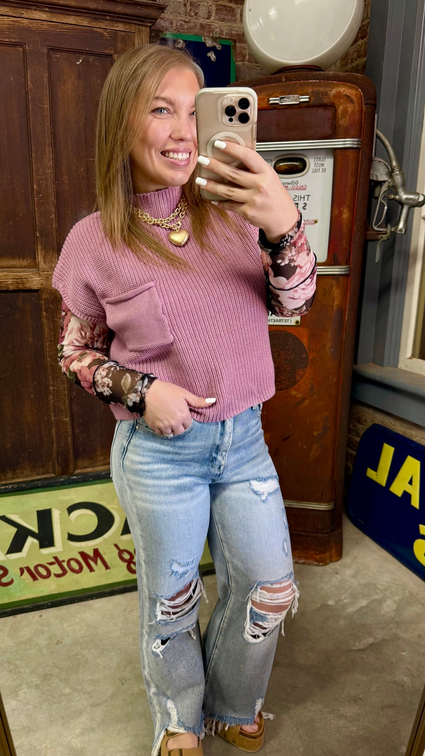 Blush Petal Lace Top
