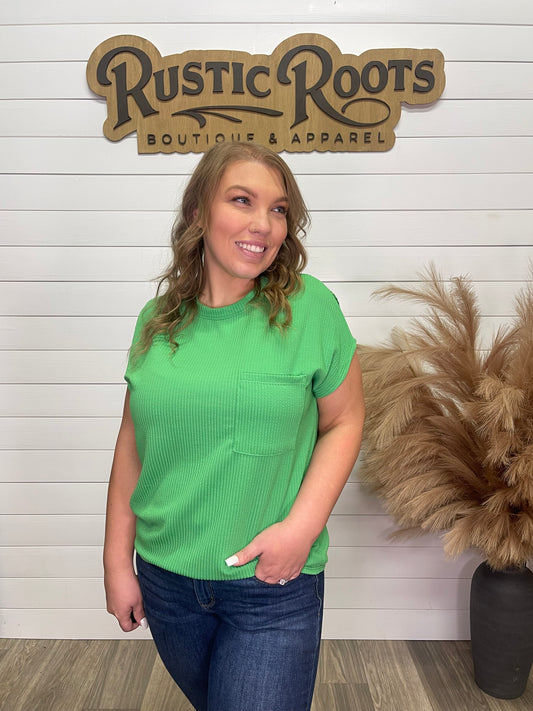 Ribbed Basic-Green
