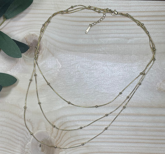 Minimal Beaded Necklace