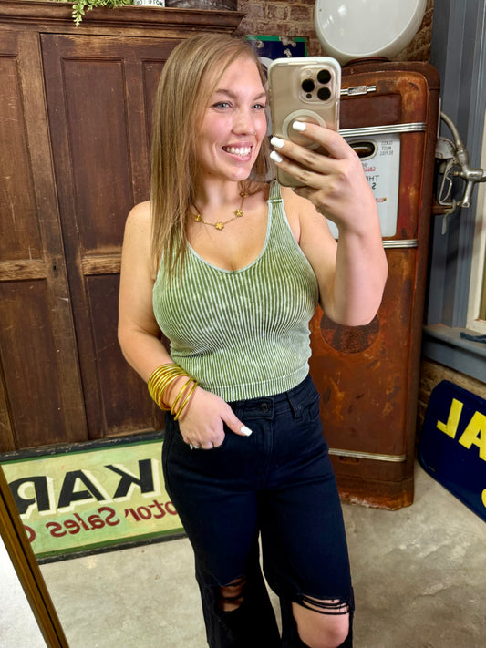 Best Of The Best Layering Tank - Olive