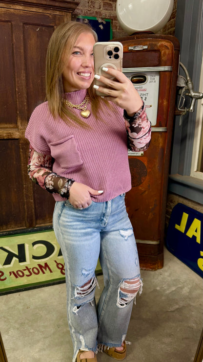 Blush Petal Lace Top