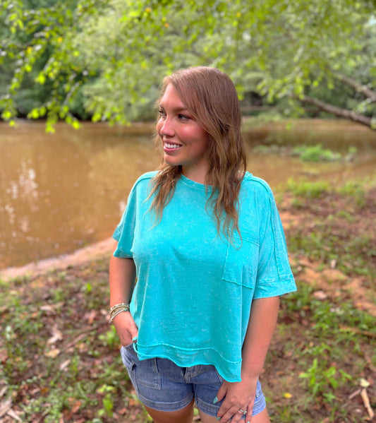 Wander Tee - Turquoise